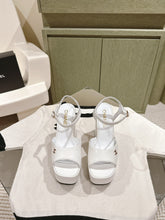 CC HIGH SANDAL WHITE CALFSKIN